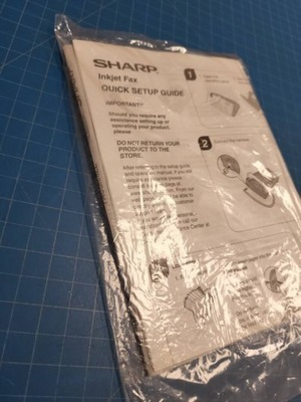 Sharp UX-B20 Facsimile Operation Manual Quick Setup Guide Fax Machine - Picture 3 of 3